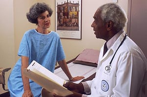 doctor with patient